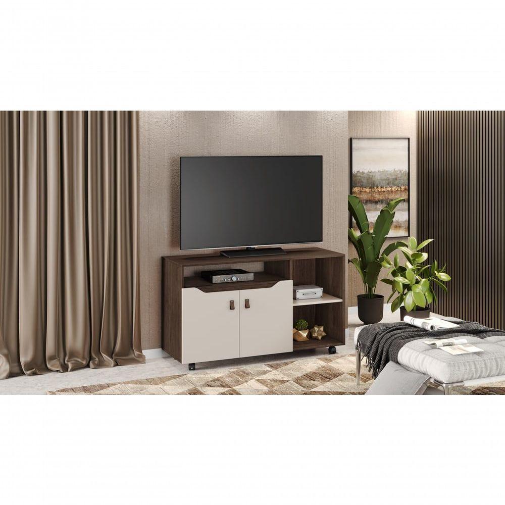 Rack Para Tv Até 49 Polegadas Com 2 Portas Seleto - Jcm Movelaria - 4