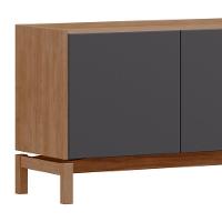 Rack TV 50 Polegadas 180cm 2 Portas 2 Gavetas Soleil Tauari Grafite F07 - Mpozenato - 5