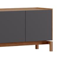 Rack TV 50 Polegadas 180cm 2 Portas 2 Gavetas Soleil Tauari Grafite F07 - Mpozenato - 6