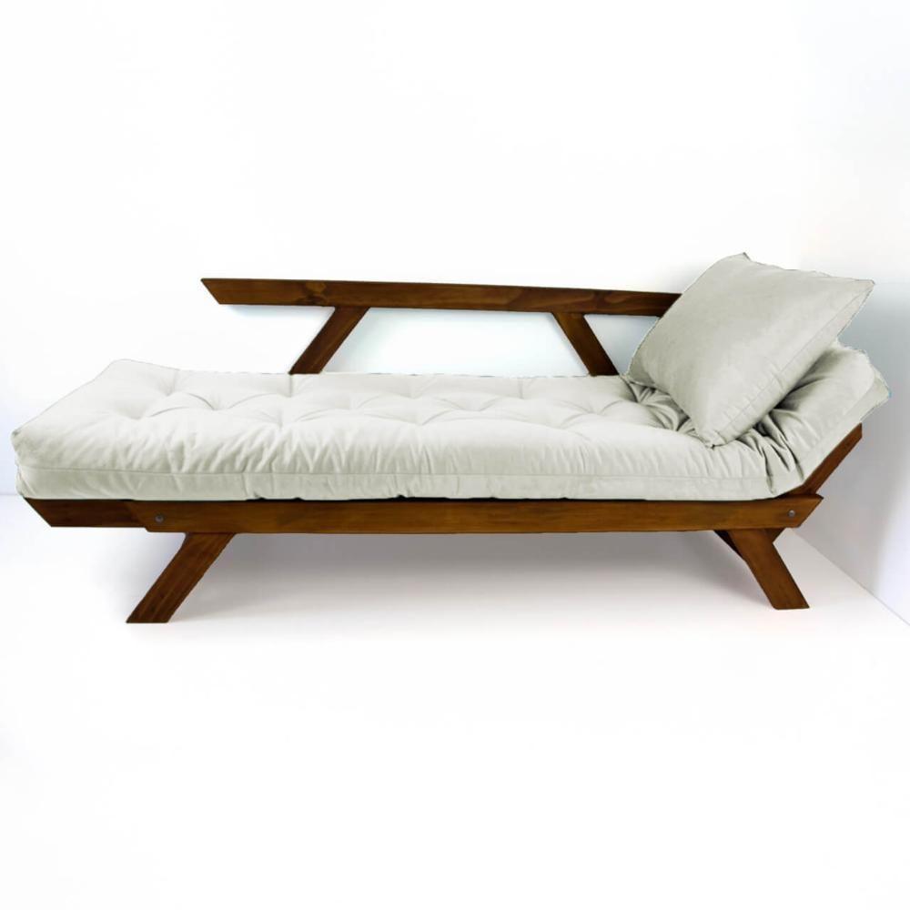 Sofá Japão Futon Acquablock Madeira Cor Imbuia - 2