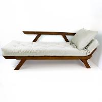 Sofá Japão Futon Acquablock Madeira Cor Imbuia - 2
