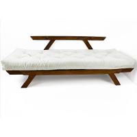 Sofá Japão Futon Acquablock Madeira Cor Imbuia