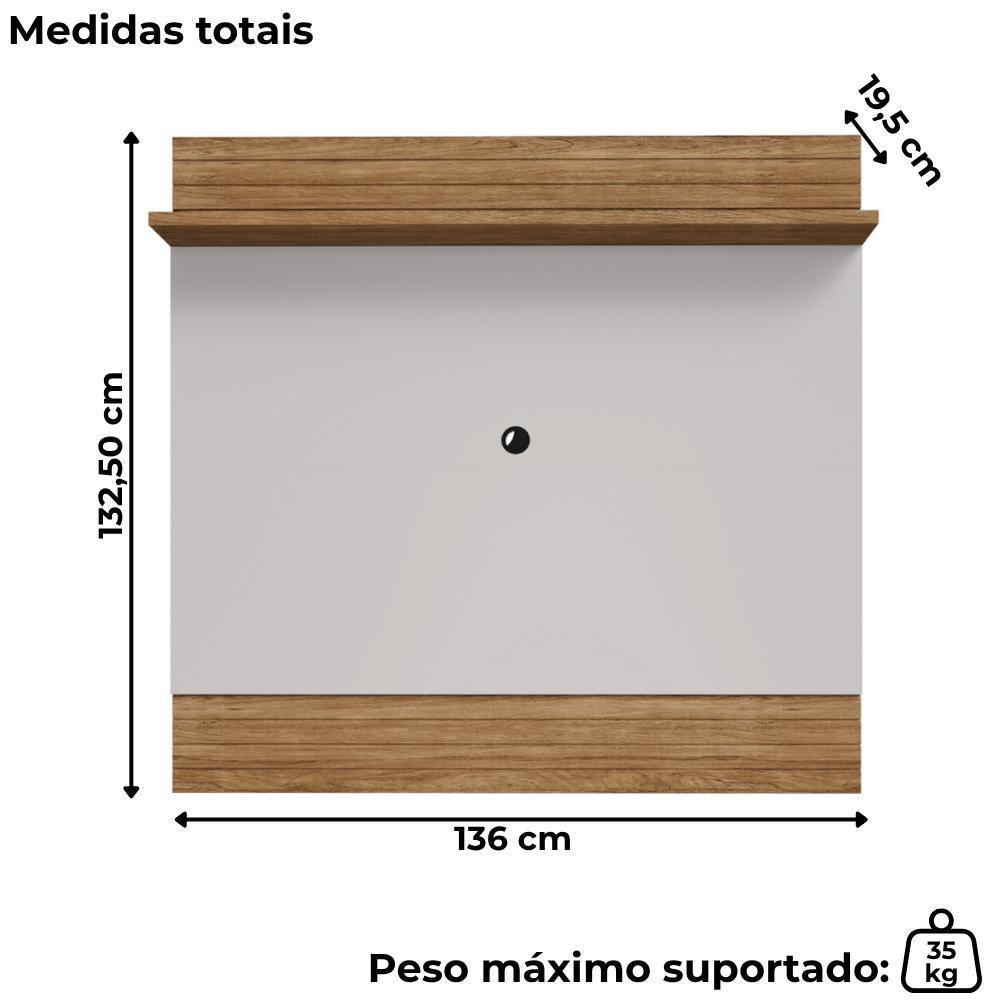 Painel Suspenso TV 55 Polegadas 136 Cm Guaruja Bechara Cinamomo Off White - 3