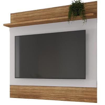 Painel Suspenso TV 55 Polegadas 136 Cm Guaruja Bechara Cinamomo Off White