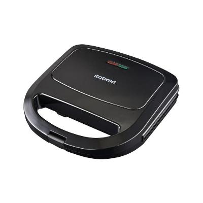 Sanduicheira e Grill Elétrica Itatiaia Essencial Chapa Antiaderente 750W Preto 110V