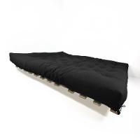 Sofa Cama Futon Oriental King Preto Acquablock Madeira Maciça Pinus Natural Sem Pintura - 3