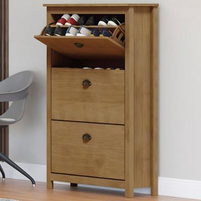 Sapateira De Madeira 80cm 3 Portas Lázio Freijó F07 - Mpozenato