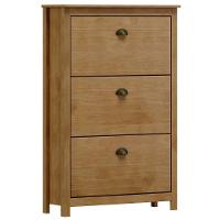 Sapateira De Madeira 80cm 3 Portas Lázio Freijó F07 - Mpozenato - 2