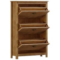 Sapateira De Madeira 80cm 3 Portas Lázio Freijó F07 - Mpozenato - 5