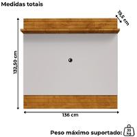 Painel Suspenso TV 55 Polegadas 136 Cm Guaruja Bechara Naturalle Off White - 3