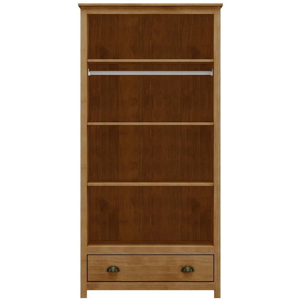 Guarda Roupa Solteiro 91cm 2 Portas 1 Gaveta Lázio Freijó F07 - Mpozenato - 5