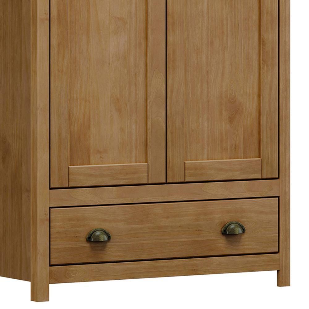 Guarda Roupa Solteiro 91cm 2 Portas 1 Gaveta Lázio Freijó F07 - Mpozenato - 7