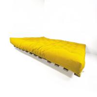 Sofa Cama Futon Oriental King Amarelo Madeira Maciça Pinus Natural Sem Pintura - 3