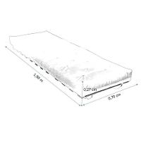 Sofa Cama Solteiro Futon Dobrável Marrom Acquablock - 5