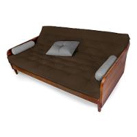 Sofá Cama Paris Acquablock Marrom Madeira Maciça Cor Imbuia - 6