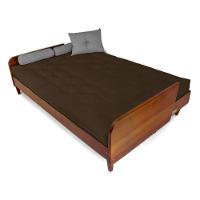 Sofá Cama Paris Acquablock Marrom Madeira Maciça Cor Imbuia - 7