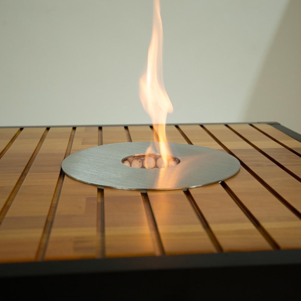 Sofá De Madeira 2 Lugares Corda Naval + 2 Poltronas Caribe + Mesa Cooler E Lareira - 2