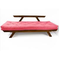 Sofá Japão Futon Goiaba Em Madeira Maciça Imbuia