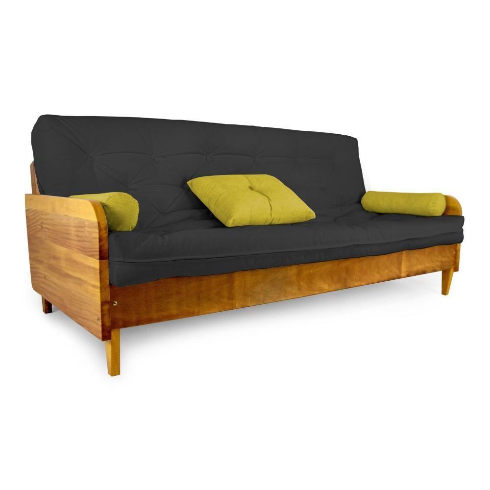 Sofá Cama Paris Acquablock Madeira Nobre Natural - 1