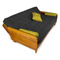 Sofá Cama Paris Acquablock Madeira Nobre Natural