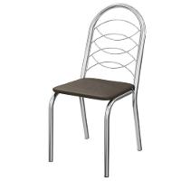 Kit 2 Cadeiras Cromada Sala Jantar 2C009CR Kappesberg Marrom - 6