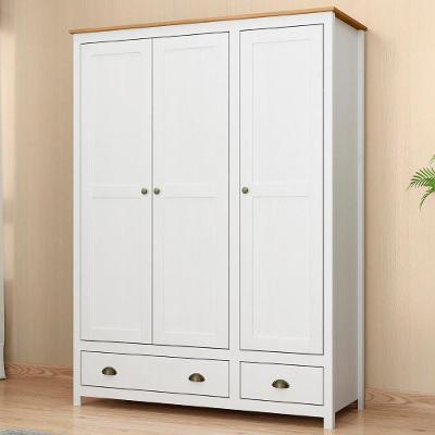 Guarda Roupa Solteiro 136cm 3 Portas Lázio Branco/freijó F07 - Mpozenato