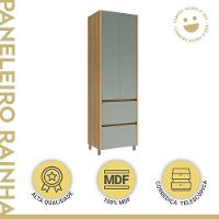 Paneleiro 2 Portas 2 Gavetas 70cm 100% Mdf Rainha Nature-verde