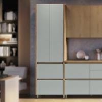 Paneleiro 2 Portas 2 Gavetas 70cm 100% Mdf Rainha Nature-verde - 7