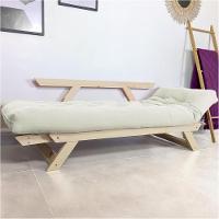 Sofá Japão Futon Acquablock Branco Off Em Madeira Maciça - 2