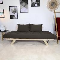 Sofá Japão Futon Acquablock Chumbo Em Madeira Maciça - 3
