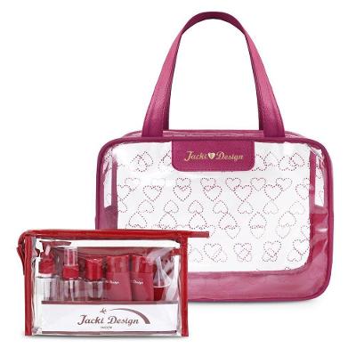 Kit De Bolsa Transparente E Frascos De Viagem De 10 Peças Vinho