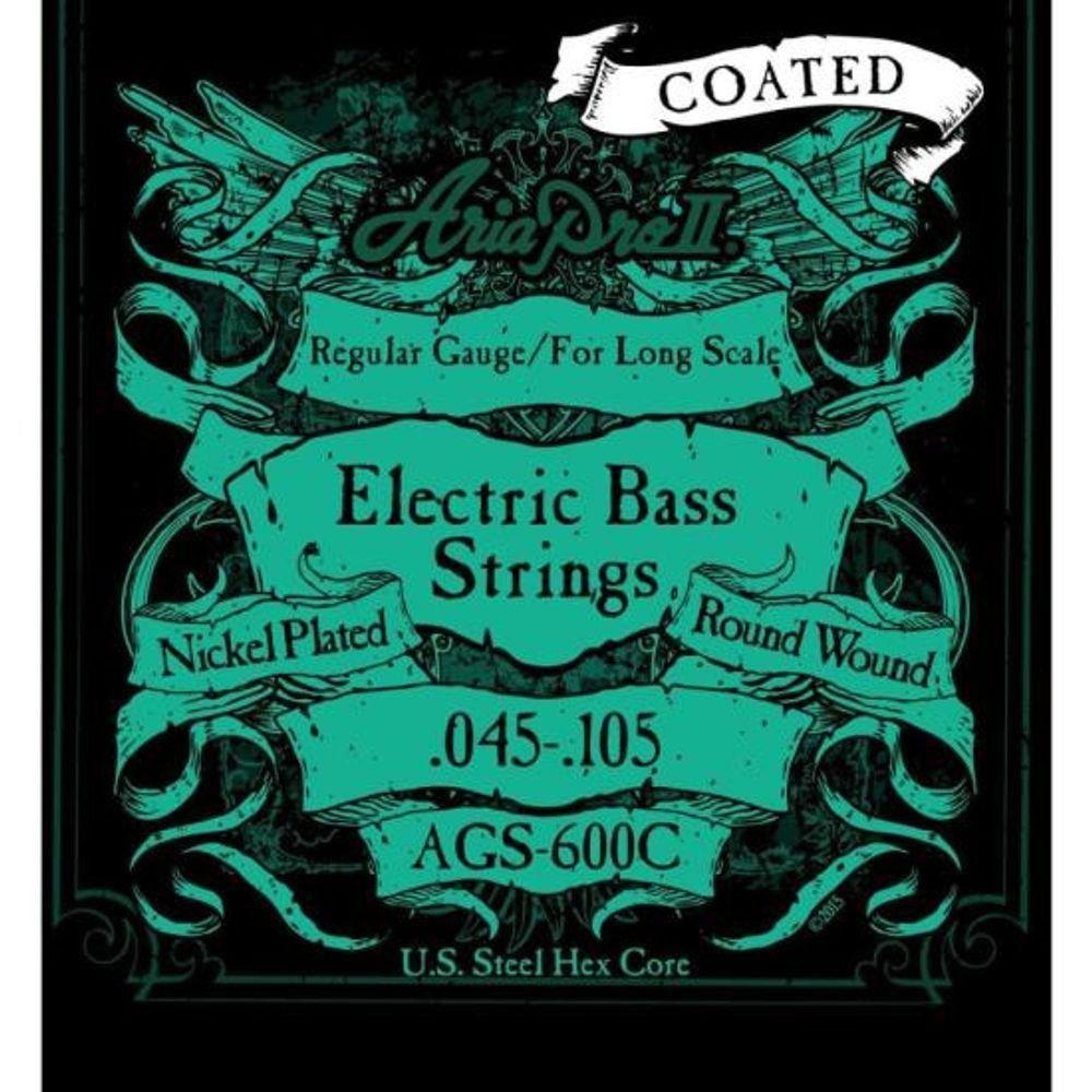 Encordoamento Para Baixo 4 Cordas Coated .045 Ags600c Aria Pro Ii [f002] - 1