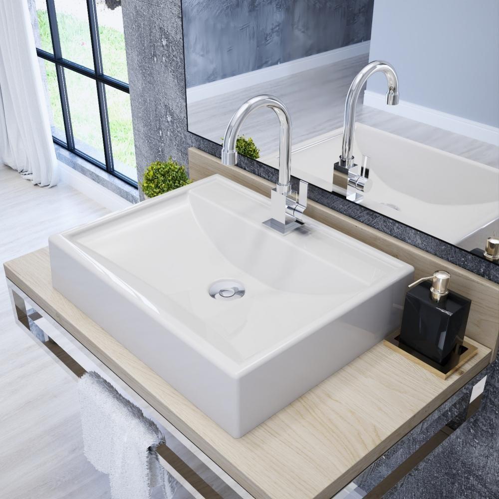 Kit Cuba Rt49 C/válvula Click 1''b (2,6cm) + Sifão Cromado + Flexível Bege Bege - 7