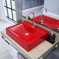 Kit Cuba Rt49 C/válvula Click 1''b (2,6cm) + Sifão Cromado + Flexível Vermelho Vermelho - 7