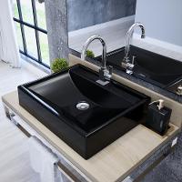 Kit Cuba Rt49 C/válvula Click 1''b (2,6cm) + Sifão Cromado + Flexível Preto Preto - 7