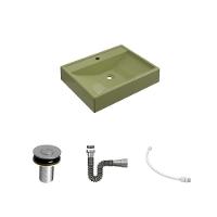 Kit Cuba Rt49 C/válvula Click 1''b (2,6cm) + Sifão Cromado + Flexível Verde Acqua Verde Acqua - 2