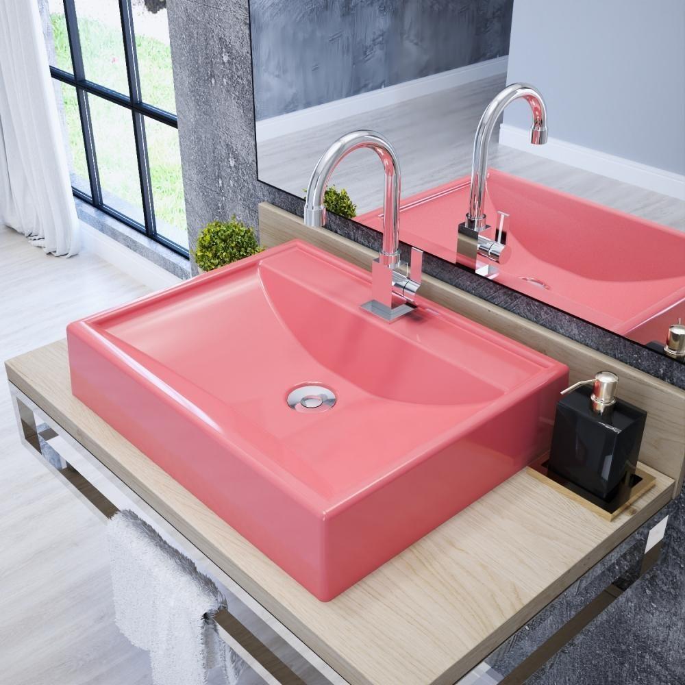 Kit Cuba Rt49 C/válvula Click 1''b (2,6cm) + Sifão Cromado + Flexível Rosa Rosa - 7