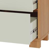 Mesa De Cabeceira 2 Gavetas 54cm Click D03 Freijó Off White - Lyam Decor - 7