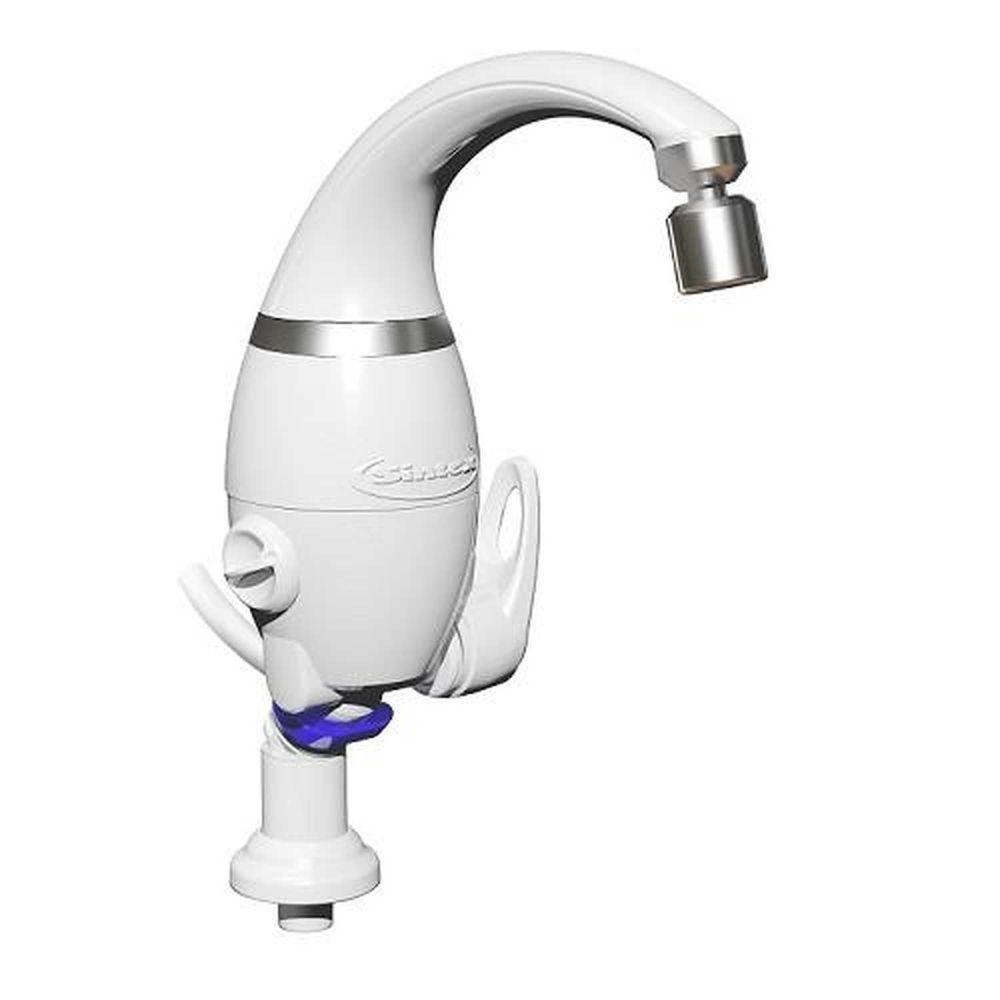 Torneira Eletrônica 127v 5500w Sintex - Resistência Rel154 - Branca - Bica Móvel - Parede/balcão - 1