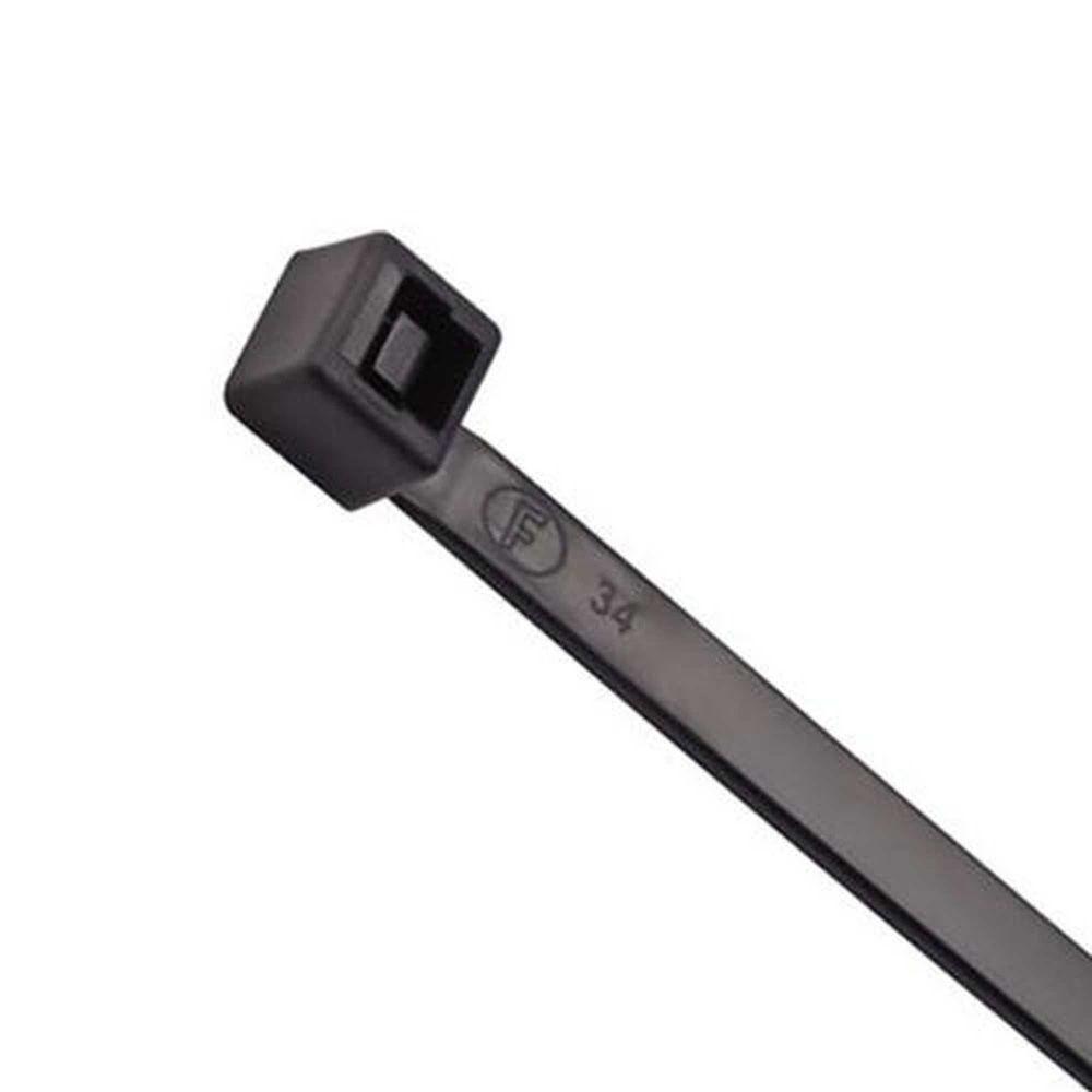 Abraçadeira Cinta 6x300mm Preta Uv - Kit Com 50 Unidades - Resistente Ao Sol E Intempéries - 1