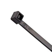 Abraçadeira Cinta 3,7 X 202mm Preta Uv - Kit Com 100 Unidades - Resistente Ao Sol E Intempéries - 1