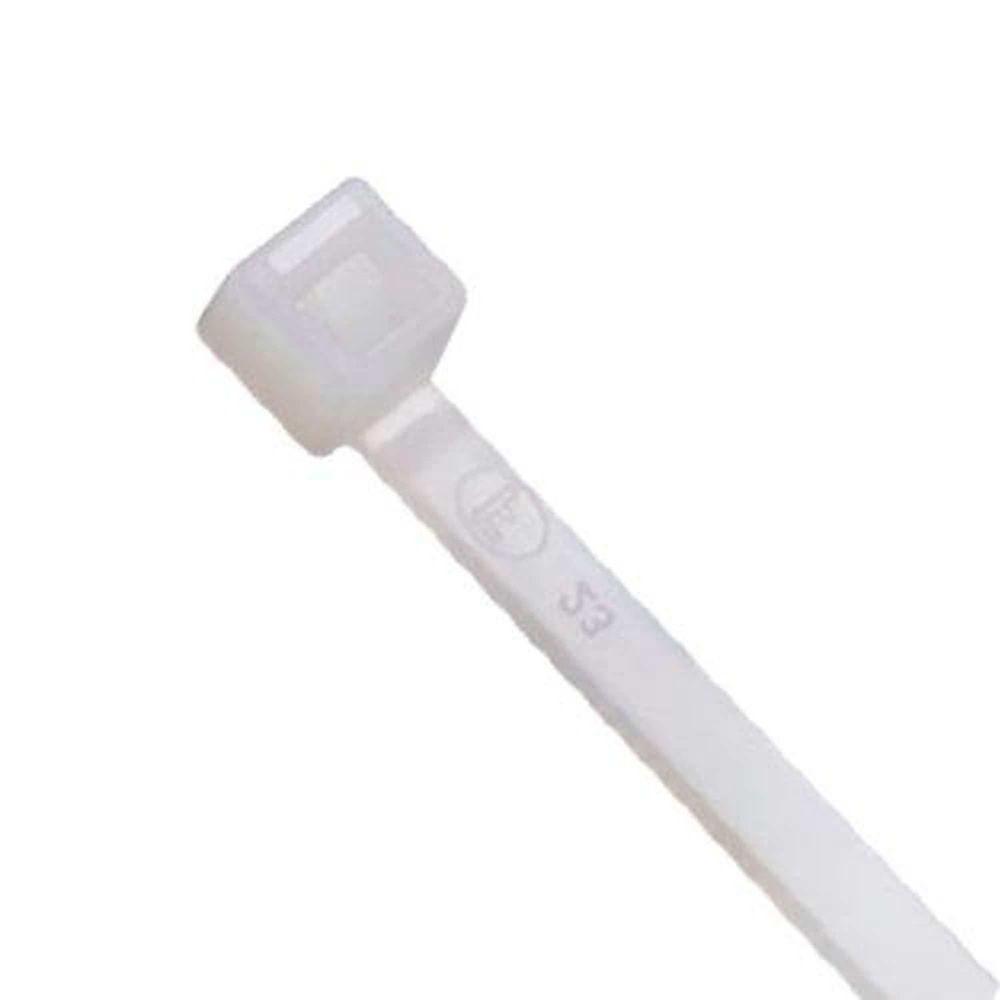 Abraçadeira Cinta 3,7 X 202mm Branca - Kit Com 100 Unidades - Frontec - 1