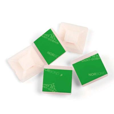 Fixador Autoadesivo Para Abraçadeira Nylon 19x19mm - Kit Com 10 Unidades - Uso Interno E Externo