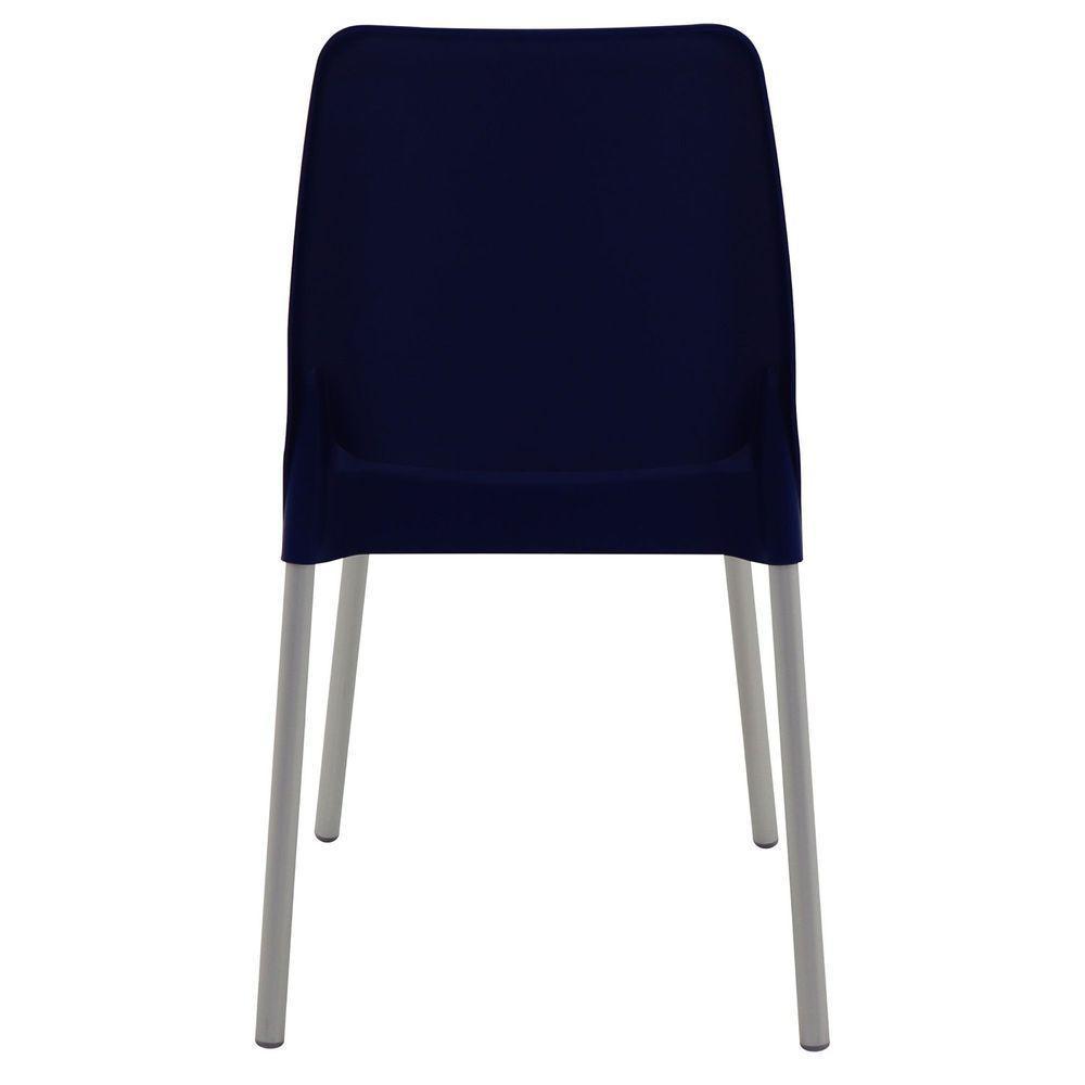 Cadeira Tramontina Vanda Com Pernas De Alumínio Em Polipropileno Azul Yale Tramontina - 3