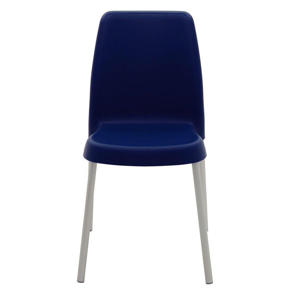 Cadeira Tramontina Vanda Com Pernas De Alumínio Em Polipropileno Azul Yale Tramontina - 4