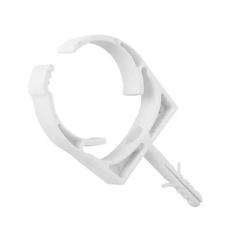 Abraçadeira Com Bucha C 1'' Branca Para Fixação De Eletrodutos - Tramontina - 1