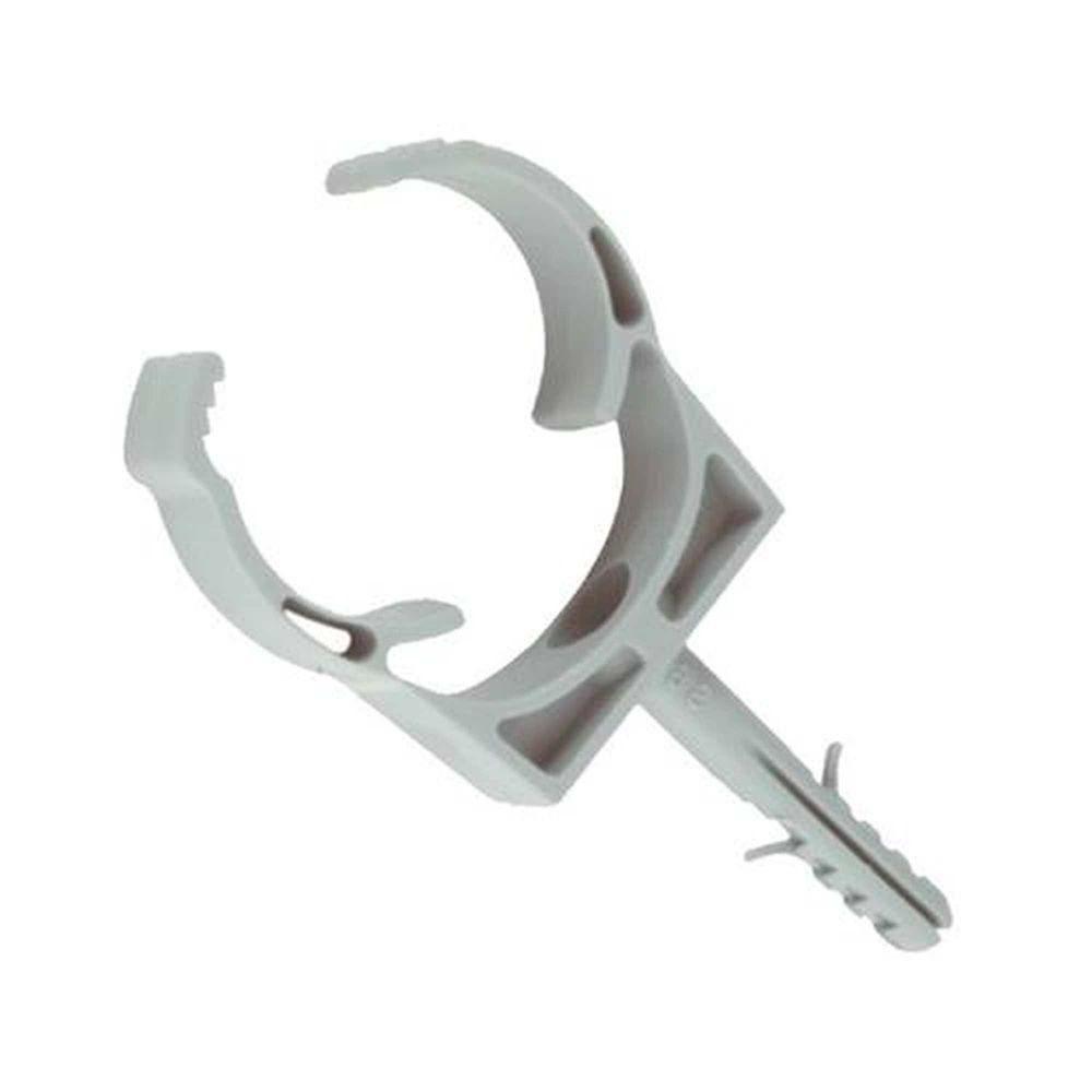 Abraçadeira Com Bucha B 3/4 Cinza Para Fixação De Eletrodutos - Tramontina - 1