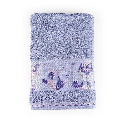 Toalha De Banho Infantil Pitico 1,15m X 75cm 100% Algodão Macio - Foxy Lilás