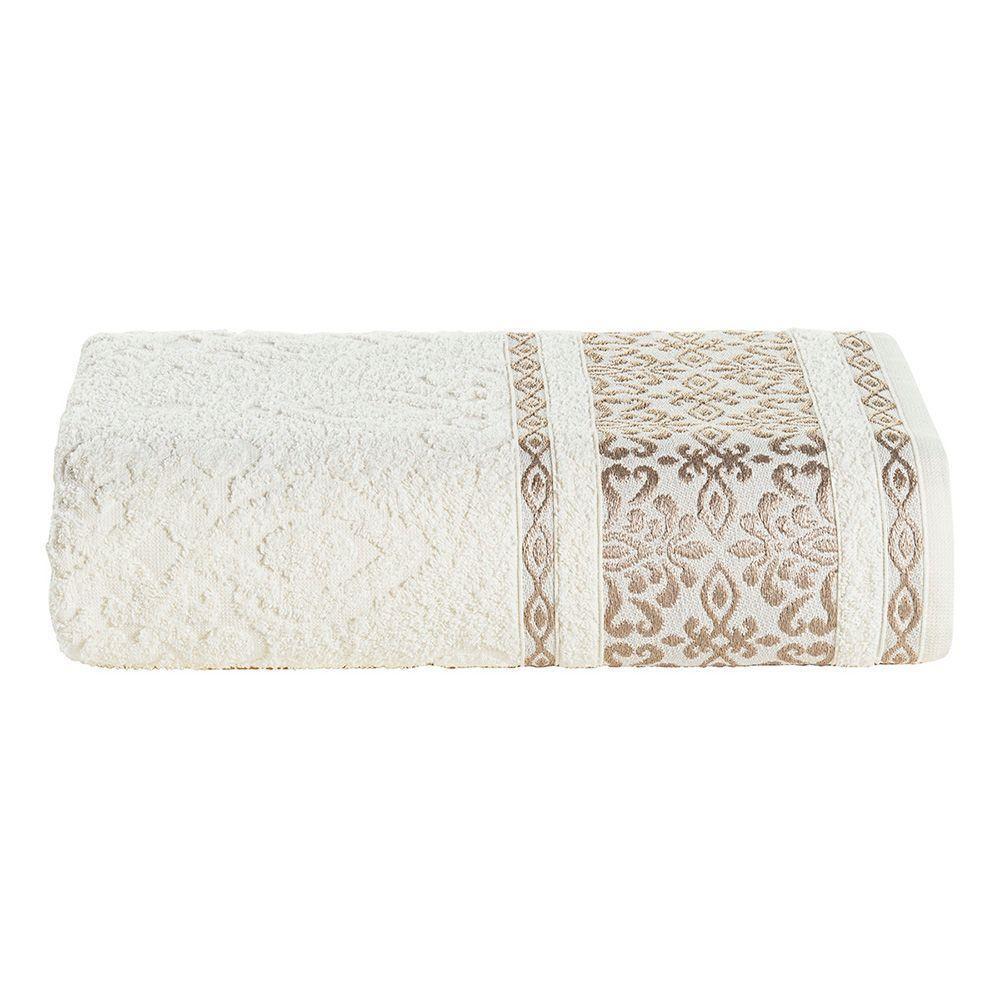 Toalha De Banho Delicato Avulsa 01 Peça 100% Algodão 450g/m² Extra Macio - Palha Pérola - 1