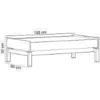 Mesa De Centro Para Sala De Estar Retangular Esdras F06 Tauari Concret - Lyam Decor